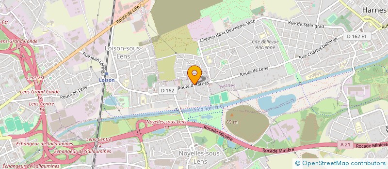 localisation de l'entreprise ANDO à LOISON-SOUS-LENS