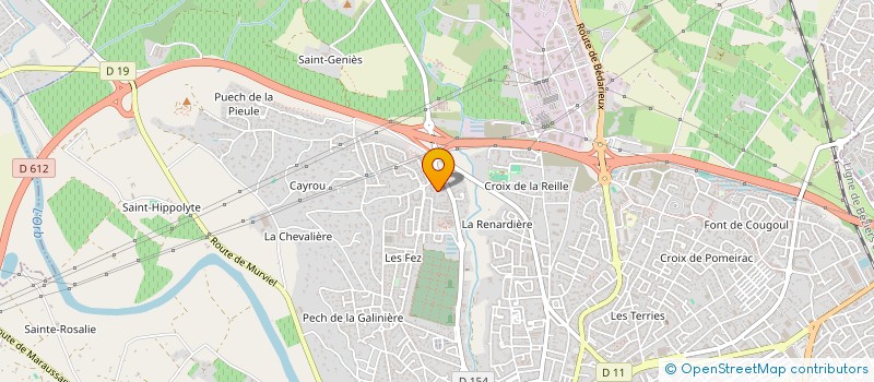 localisation de l'entreprise ANDOQUE ET FRERES à BEZIERS