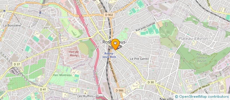 localisation de l'entreprise ANDOXA  ROSNY-SOUS-BOIS