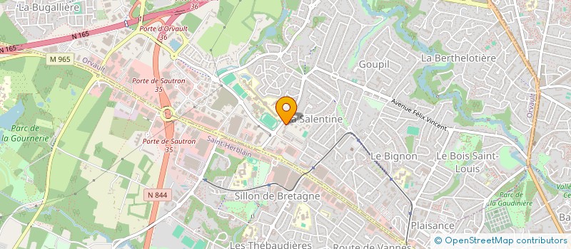 localisation de l'entreprise ANDRA à ORVAULT