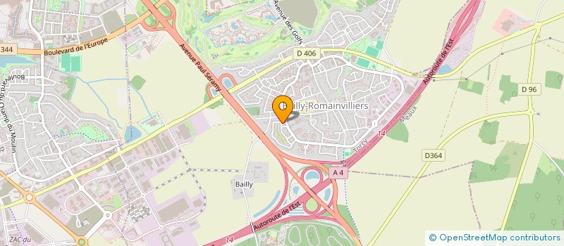 localisation de l'entreprise ANDRALEX  BAILLY-ROMAINVILLIERS