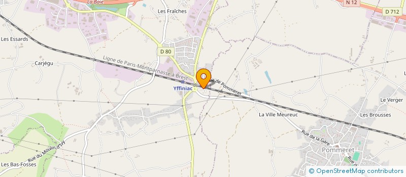 localisation de l'entreprise ANDRAU  YFFINIAC