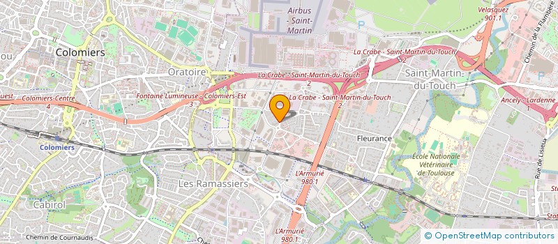 localisation de l'entreprise ANDRAU & DAGUZAN  TOULOUSE