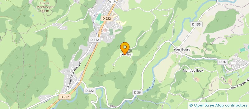 localisation de l'entreprise ANDRAUD à YDES