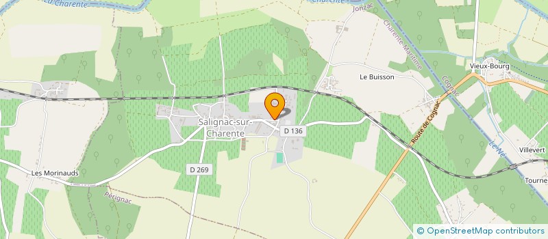 localisation de l'entreprise ANDRE à SALIGNAC-SUR-CHARENTE