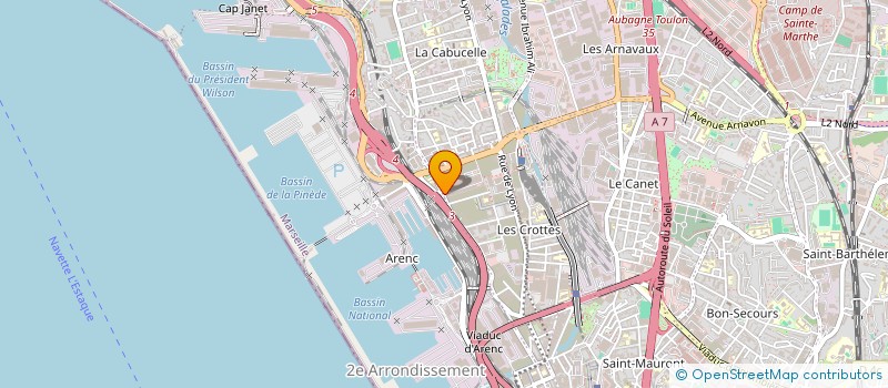 localisation de l'entreprise ANDRE à MARSEILLE