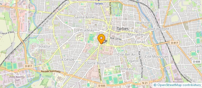 localisation de l'entreprise ANDRE  TARBES