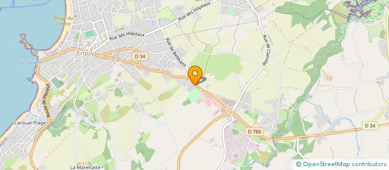 localisation de l'entreprise ANDRE  ERQUY