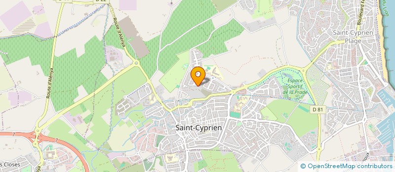 localisation de l'entreprise ANDRE & ALBERES  SAINT-CYPRIEN