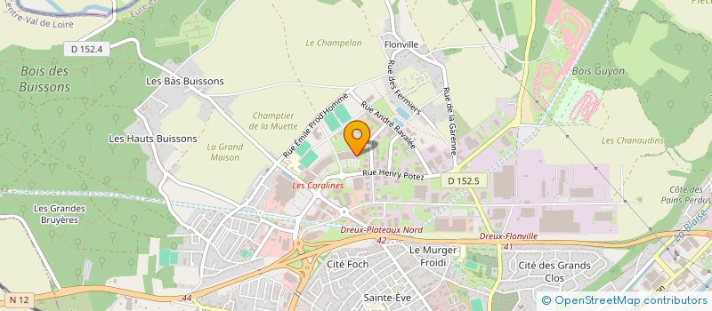 localisation de l'entreprise ANDRE ASM à DREUX