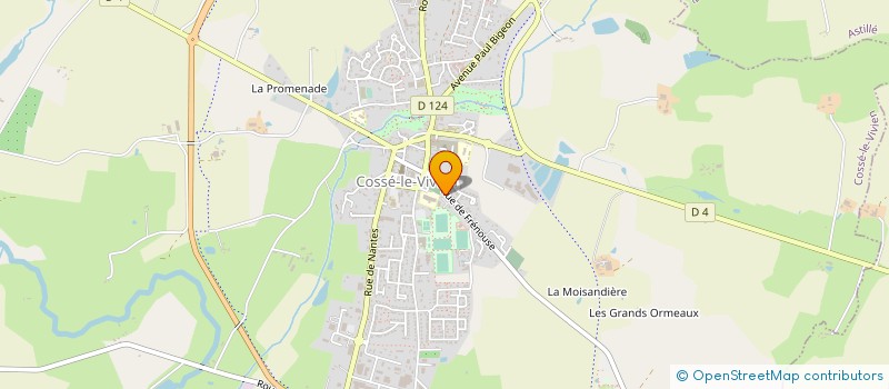 localisation de l'entreprise ANDRE BEZIER à COSSE-LE-VIVIEN