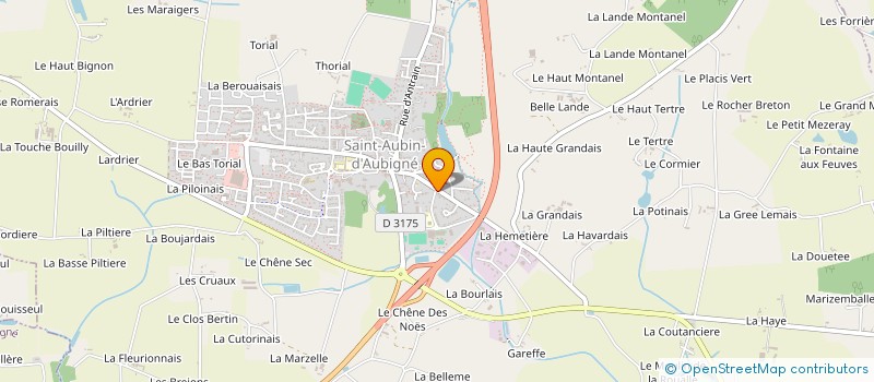 localisation de l'entreprise ANDRE BIARD à SAINT AUBIN D'AUBIGNE