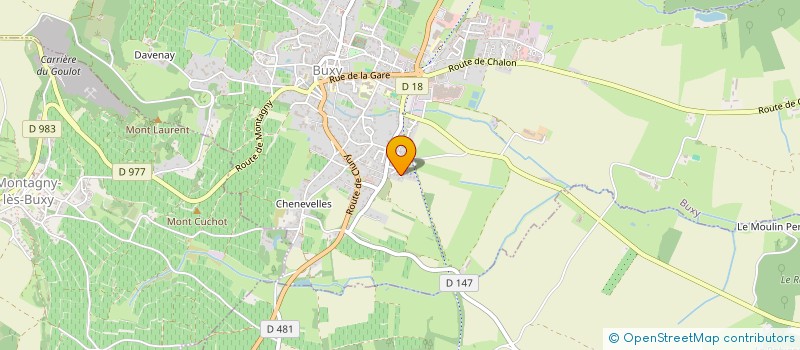 localisation de l'entreprise ANDRE-BORNEL  BUXY