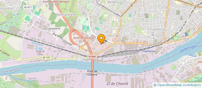 localisation de l'entreprise ANDRE BTP à NANTES