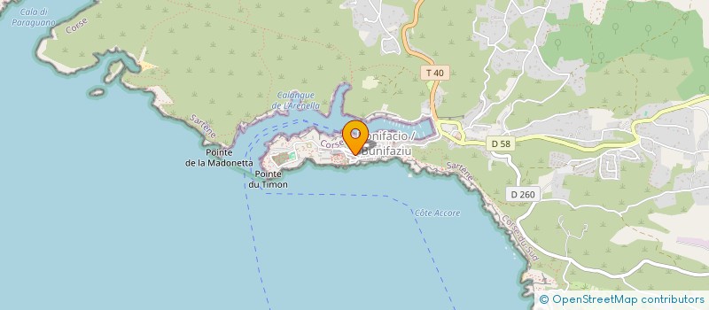 localisation de l'entreprise ANDRE CATOIRE ET CIE à BONIFACIO