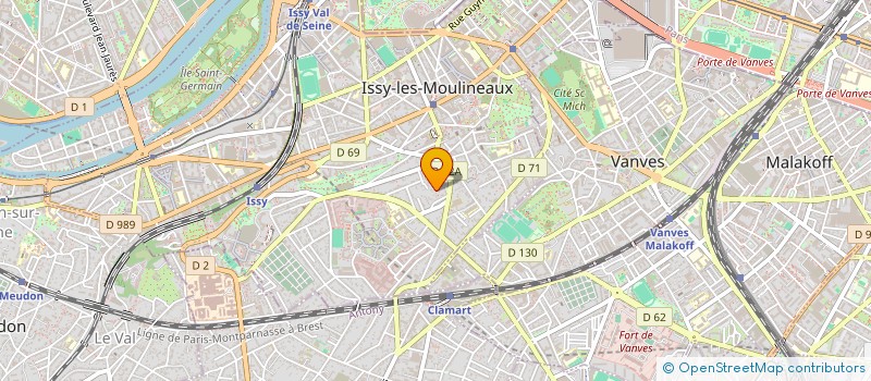 localisation de l'entreprise ANDRE CONSTRUCTION à ISSY-LES-MOULINEAUX