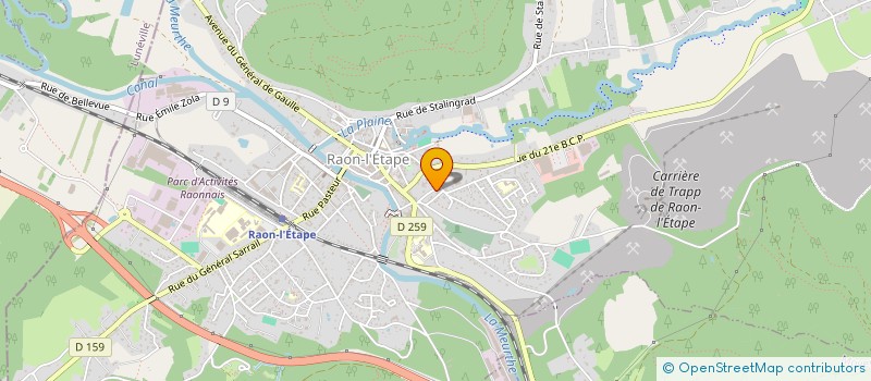 localisation de l'entreprise ANDRE DE MATTEI à RAON-L'ETAPE