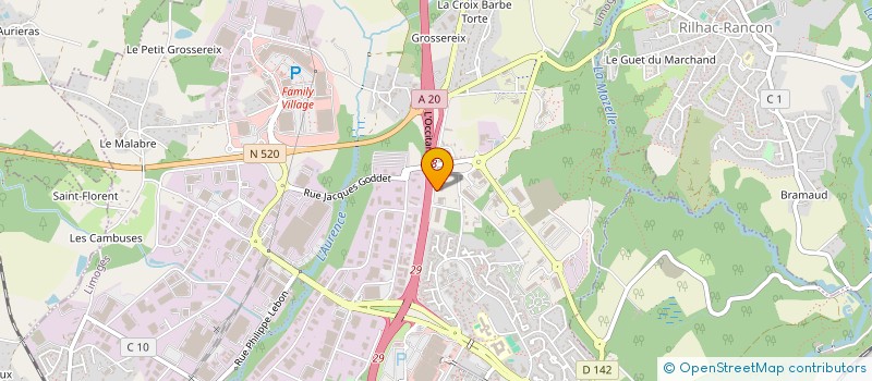 localisation de l'entreprise ANDRE DESPLOMBINS ET FILS à LIMOGES