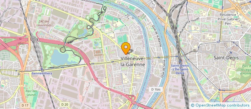 localisation de l'entreprise ANDRE ET CIE à VILLENEUVE-LA-GARENNE