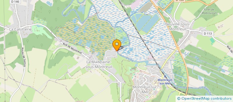 localisation de l'entreprise ANDRE ET YVETTE  LA MADELAINE-SOUS-MONTREUIL