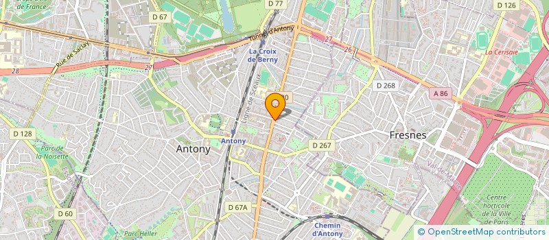 localisation de l'entreprise ANDRE-FONTAINE NOTAIRES ASSOCIES D'UNE SCP TITULAIRE D'UN OFFICE NOTARIAL à ANTONY