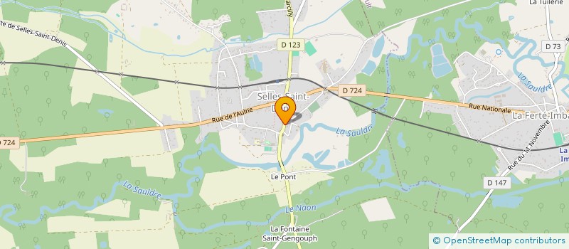 localisation de l'entreprise ANDRE-GASTON  SELLES-SAINT-DENIS