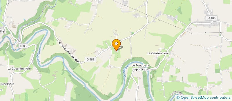 localisation de l'entreprise ANDRE GUEPRATTE SARL à SAINT-HILAIRE-DU-HARCOUET