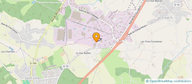 localisation de l'entreprise ANDRE HINAULT DEMENAGEMENTS à TREGUEUX