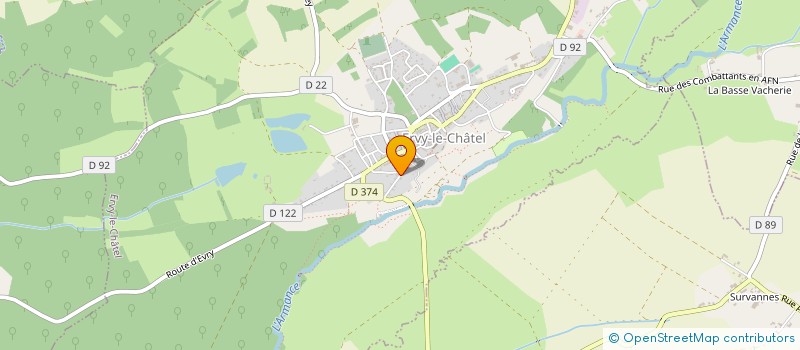 localisation de l'entreprise ANDRE HOLDING  ERVY-LE-CHATEL