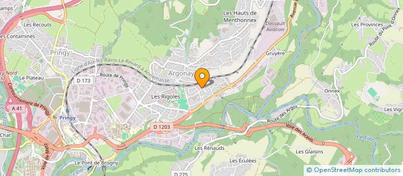 localisation de l'entreprise ANDRE INDIVISION  ARGONAY