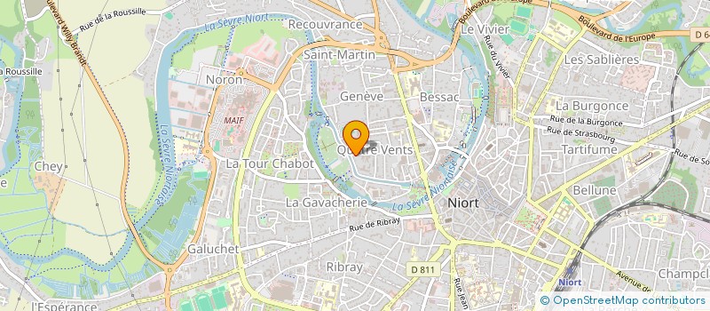 localisation de l'entreprise ANDRE JACQUES  NIORT