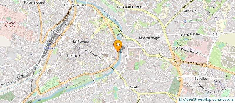 localisation de l'entreprise ANDRE JUVALO à POITIERS