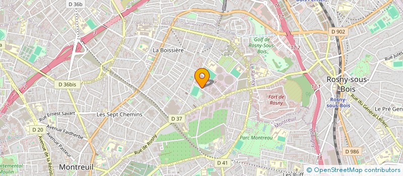 localisation de l'entreprise ANDRE KACHER à MONTREUIL