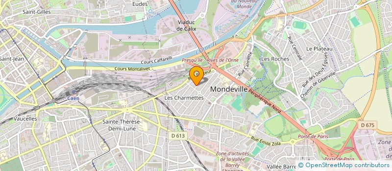 localisation de l'entreprise ANDRE LACROIX SARL à MONDEVILLE