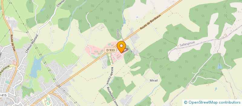 localisation de l'entreprise ANDRE LAFONT TRAVAUX PUBLICS à ORTHEZ