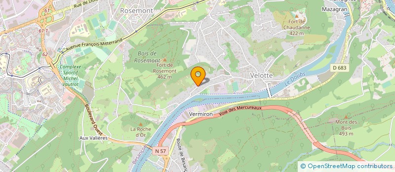 localisation de l'entreprise ANDRE LOUISTISSERAND à BESANCON