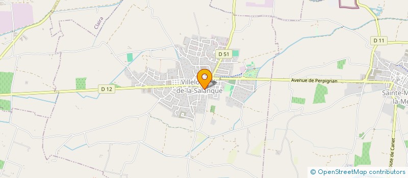 localisation de l'entreprise ANDRE MACONNERIE  VILLELONGUE-DE-LA-SALANQUE