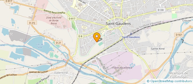 localisation de l'entreprise ANDRE MANGEARD  SAINT-GAUDENS