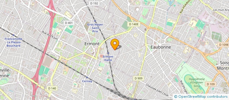 localisation de l'entreprise ANDRE MONTJOUX à ERMONT