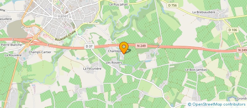 localisation de l'entreprise ANDRE-RIPOCHE  VALLET