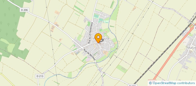 localisation de l'entreprise ANDRE SCHEER TRAVAUX AGRICOLES  WESTHOUSE