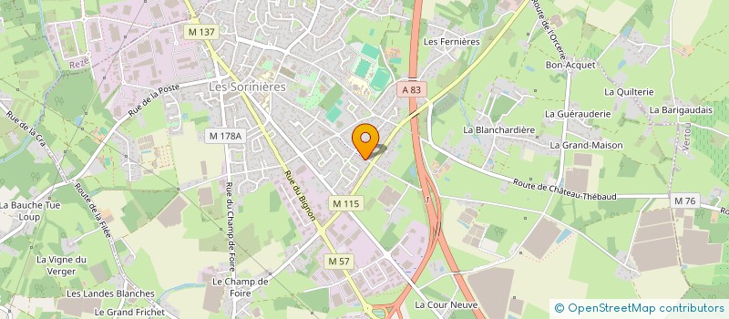 localisation de l'entreprise ANDRE SEBASTIEN EURL  LES SORINIERES