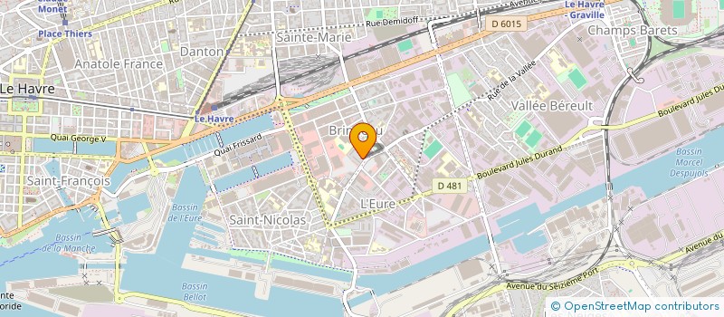 localisation de l'entreprise ANDRE SOL ET PEINTURE à LE HAVRE