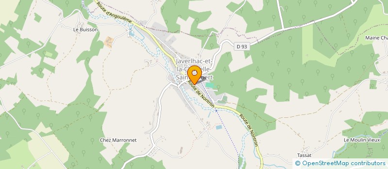 localisation de l'entreprise ANDRE TIXIER ET CIE  NONTRON