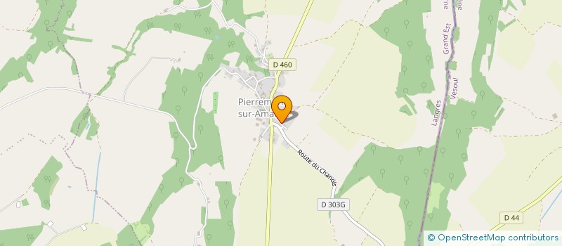 localisation de l'entreprise ANDRE TOURNY CHARPENTE MENUISERIE à PIERREMONT-SUR-AMANCE