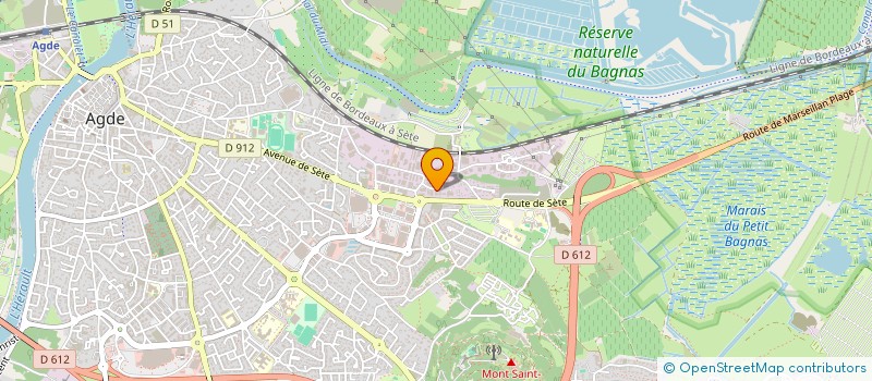 localisation de l'entreprise ANDRE TRAITEUR à AGDE