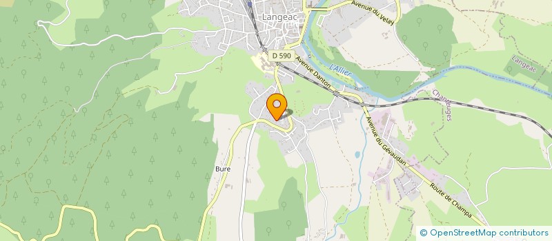 localisation de l'entreprise ANDRE TRAVAUX FORESTIERS à LANGEAC