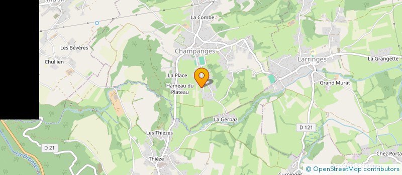 localisation de l'entreprise ANDRE TRINCAT ELECTRICITE à CHAMPANGES