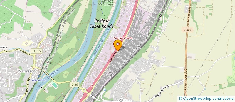 localisation de l'entreprise ANDRE VAGANAY SAS  SOLAIZE