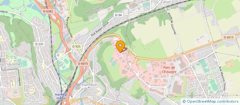 localisation de l'entreprise ANDRE VALOIS ET CIE à HARFLEUR